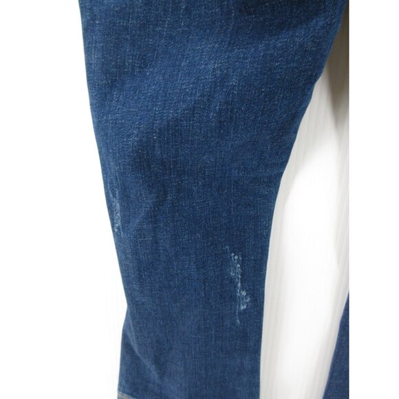 Judy Jeans 7 Blue Capri Fit Denim Grunge Distressed Pants Juniors - Picture 9 of 13